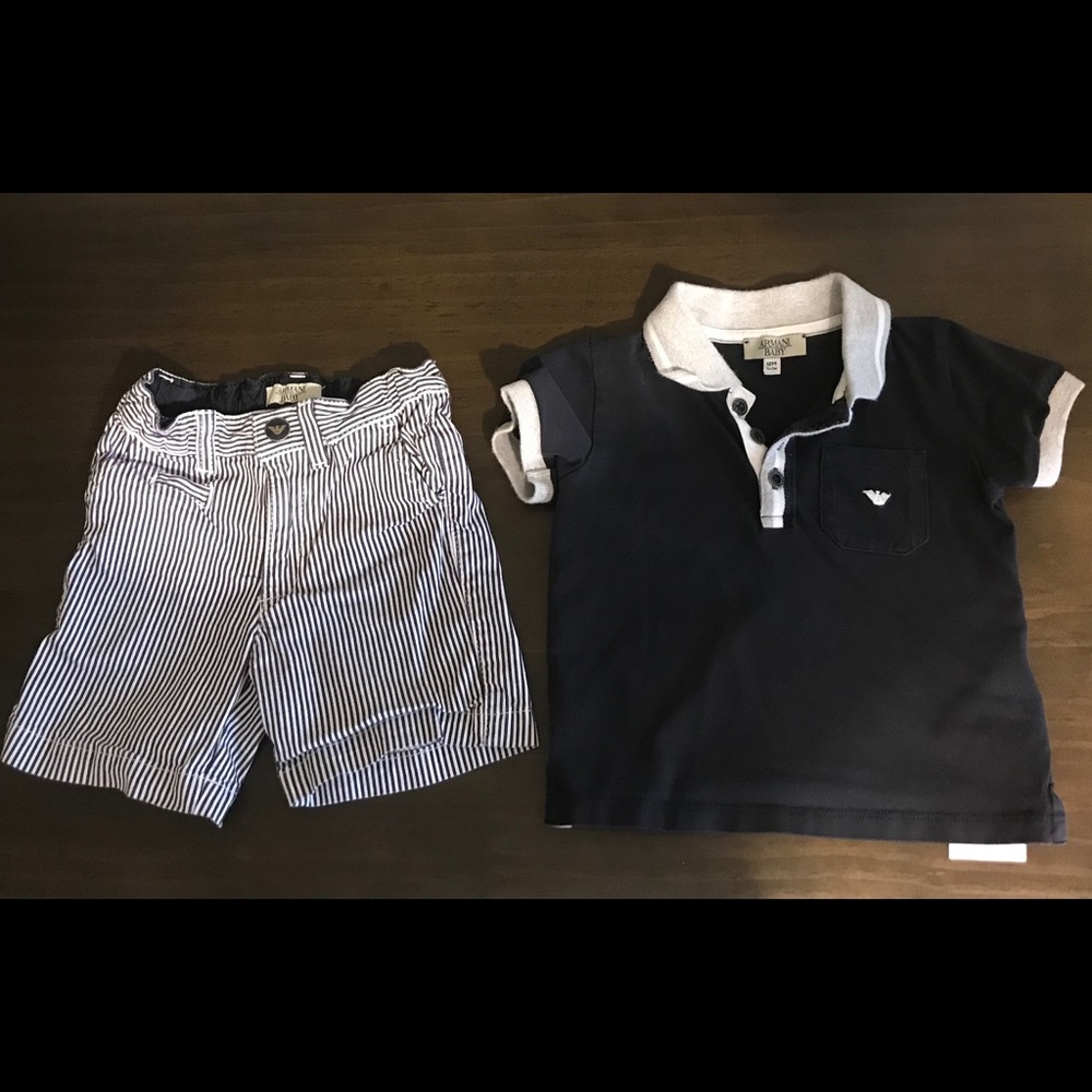 Armani Baby shirt/short set